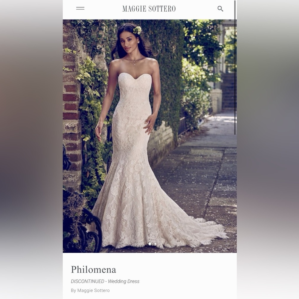 Maggie Sottero Ivory Lace Wedding Dress